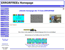 Tablet Screenshot of errorfree.de